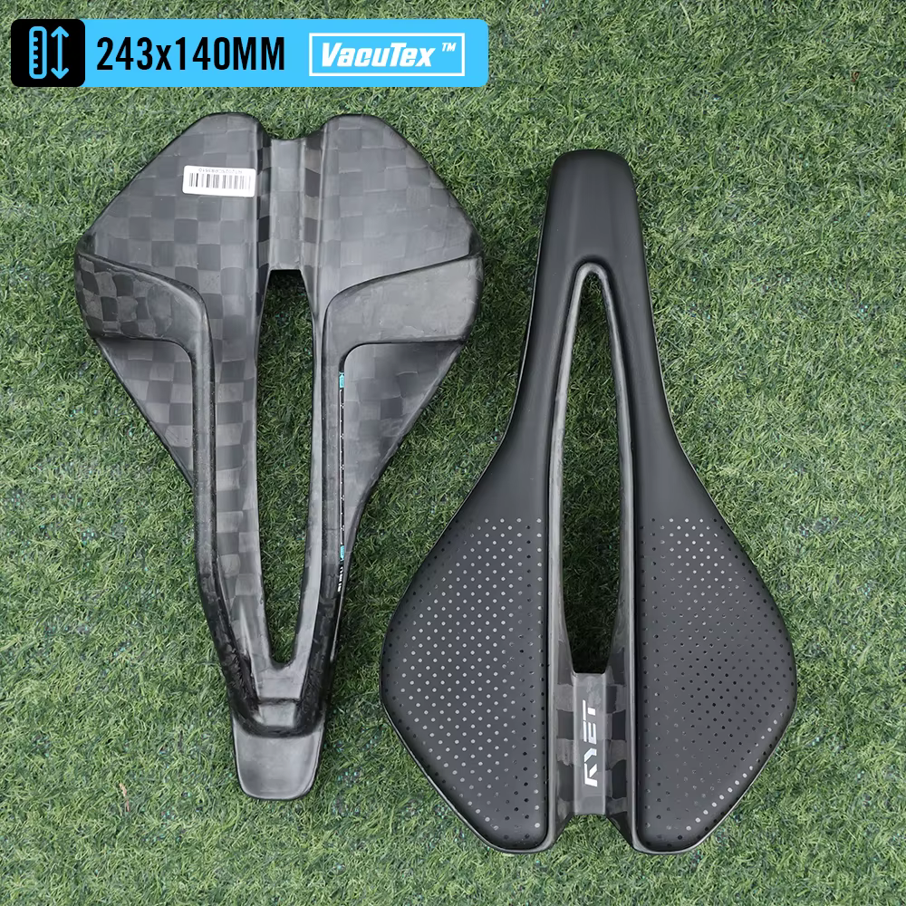 Selle de vélo RYET entièrement en carbone, 97g, mousse haute densité ultralégère, impression 3D, 243