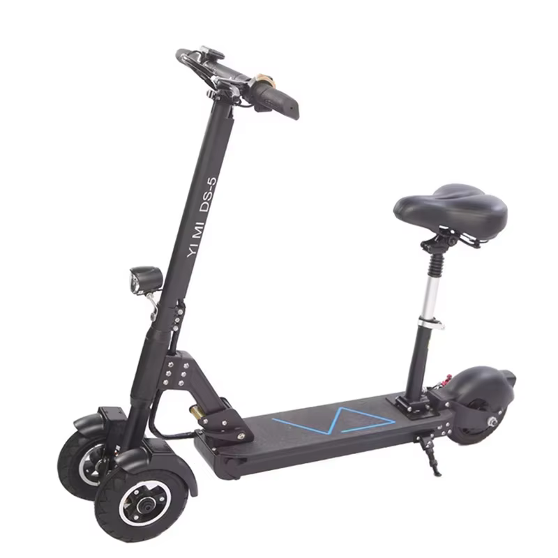 Trottinette électrique pliante avec siège pour adultes, planche à roulettes électrique, 3 roues, 8 p