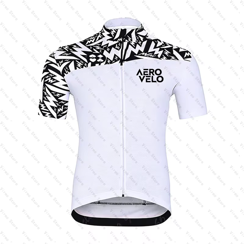 Vêtements de cyclisme d'entraînement pour équipe sportive AERO VELO, respirants, manches courtes, ma