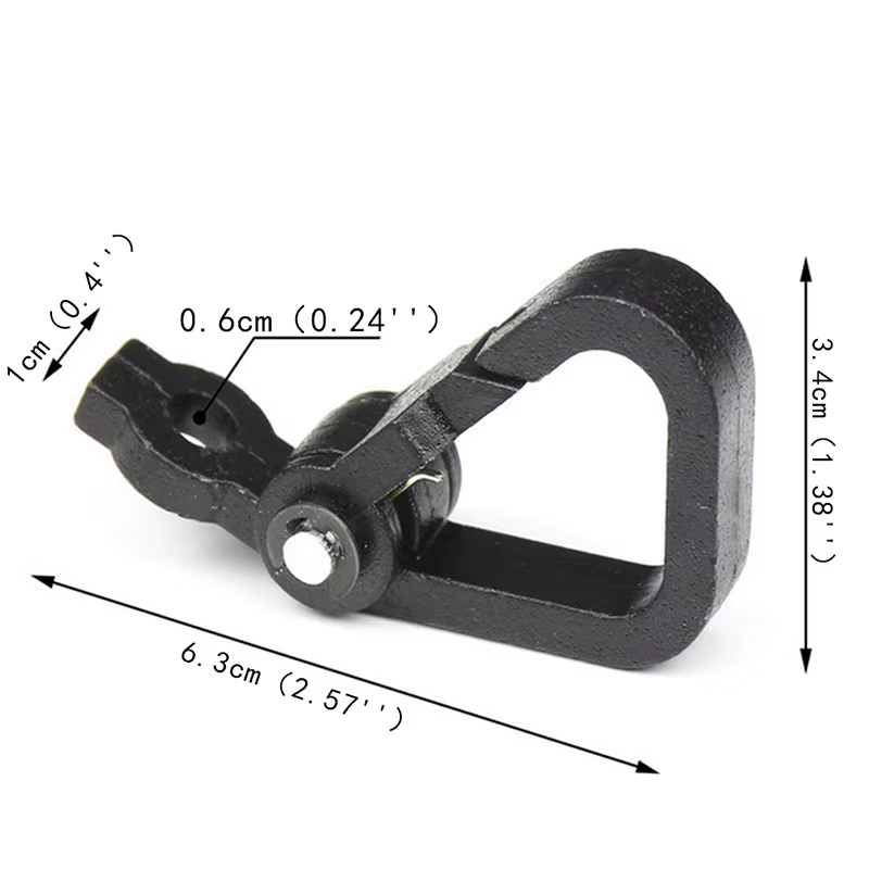 1 pièces crochet de moto casque de vélo crochet de verrouillage à ressort cintre universel adapté po