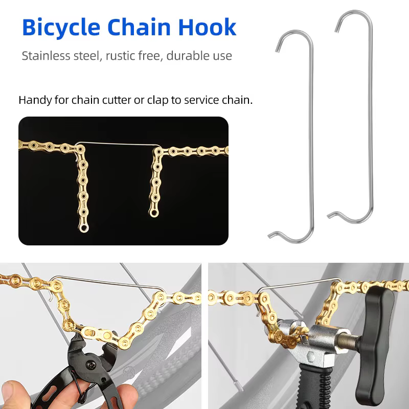 Pince de connecteur de lien Quik de chaîne de vélo et 6 paires de boucles magiques de vélo 6-12S, pi