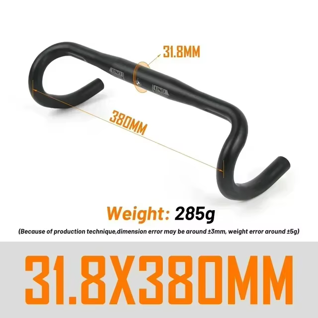 UNO – guidon de vélo de route de course ultraléger, barre courbée 25.4/31.8MM 360/380/400/420/440/46