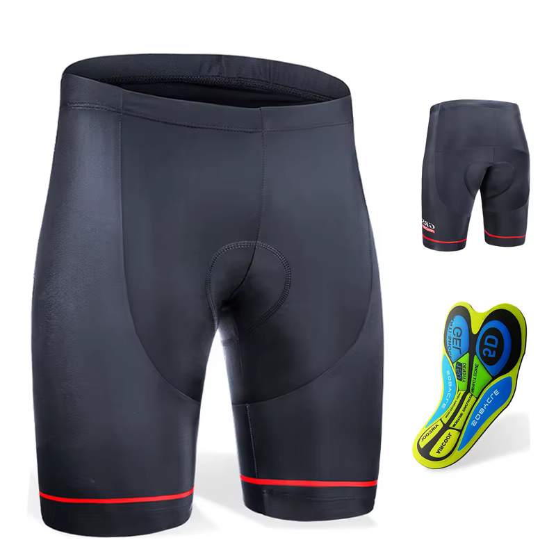 Short de cyclisme pour homme, pantalon de vélo VTT, collants antichoc avec coussretours en gel 5D, r
