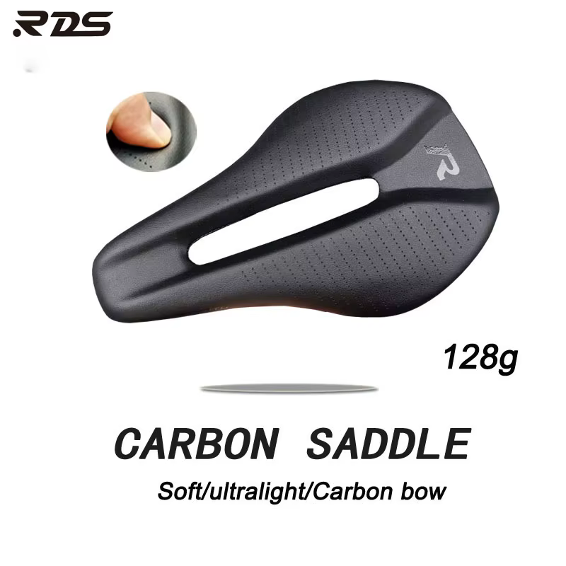 Selle de route vtt en Fiber de carbone 128g, coussinets en matériau carbone 3k T800, coussins en cui