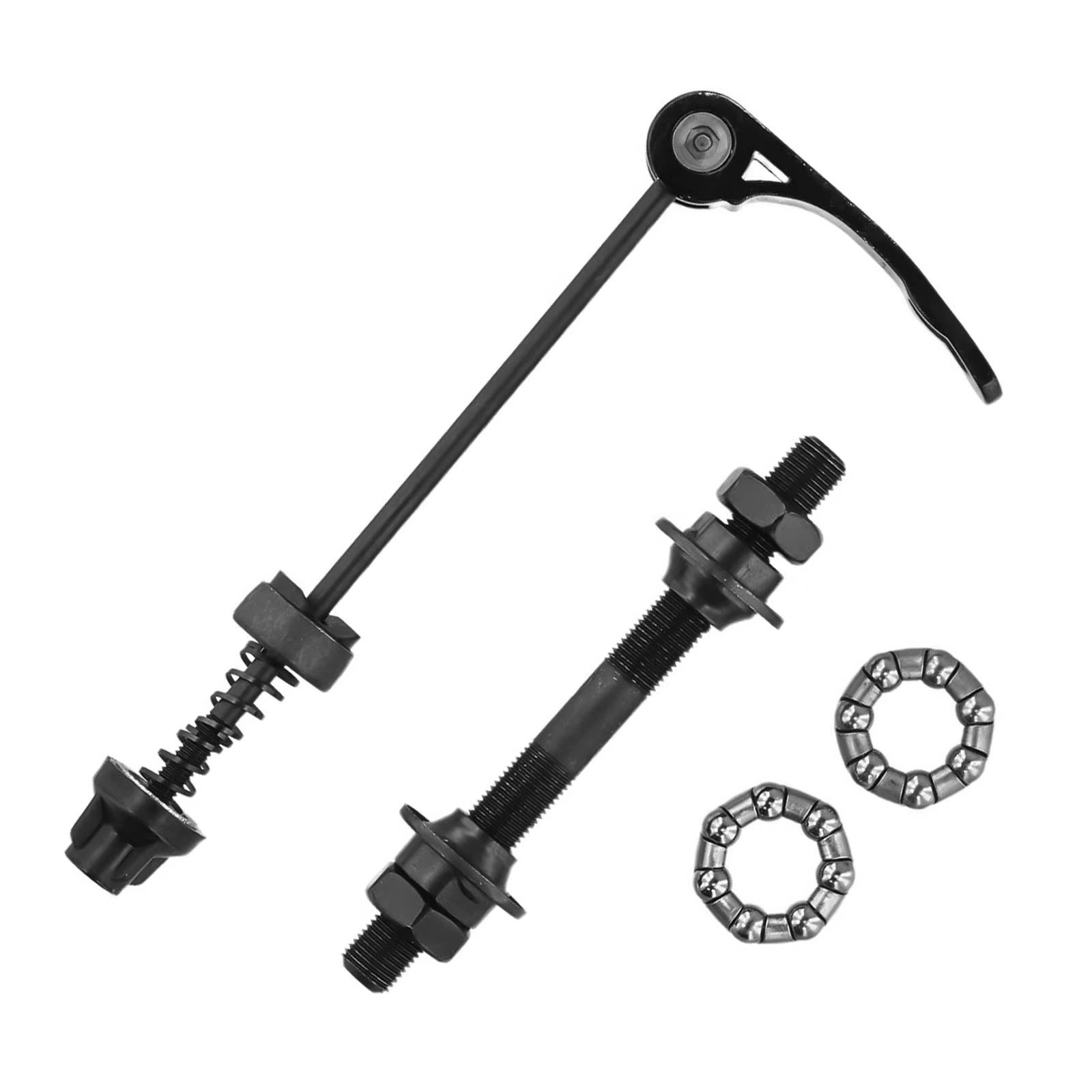Axe de vélo brochette à dégagement rapide moyeu de roue d'essieu de vélo avant arrière avec roulemen