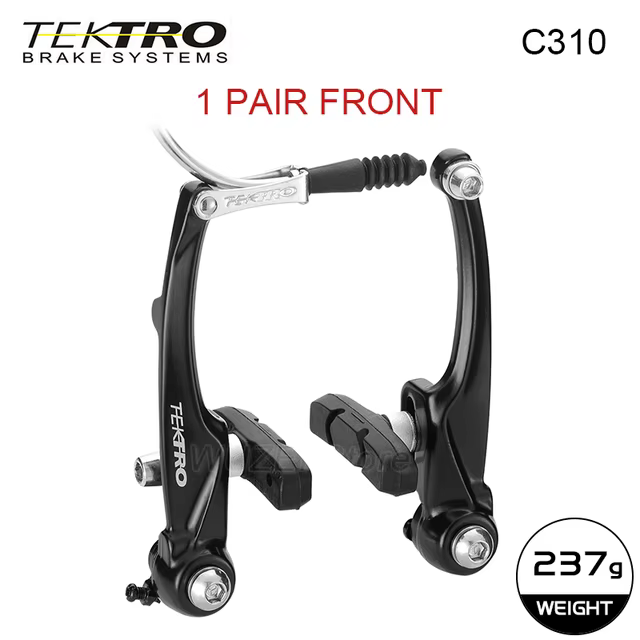 TEKTRO-Jeu d'étriers de freins hydrauliques C310 pour VTT, BMX Cruiser, à nervures linéaires, avec p