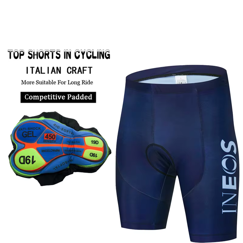 2026 INEOS Short de cyclisme bavoirs pantalons vtt hommes Maillot vêtements vélo professionnel Gel c