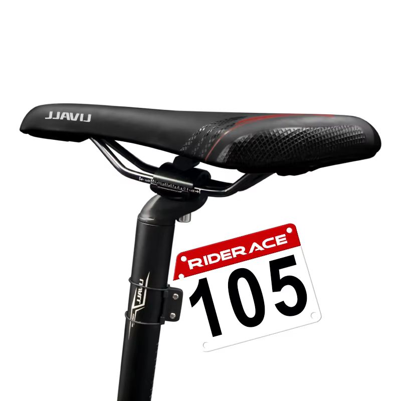 Support de montage de plaque d'immatriculation de vélo de course, carte personnalisée, cartes de cou