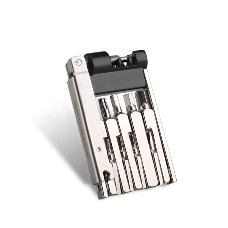 Kit d'outils de réparation de vélo, clé à rayons hexagonaux pliable pour coupe-chaîne vtt, tournevis