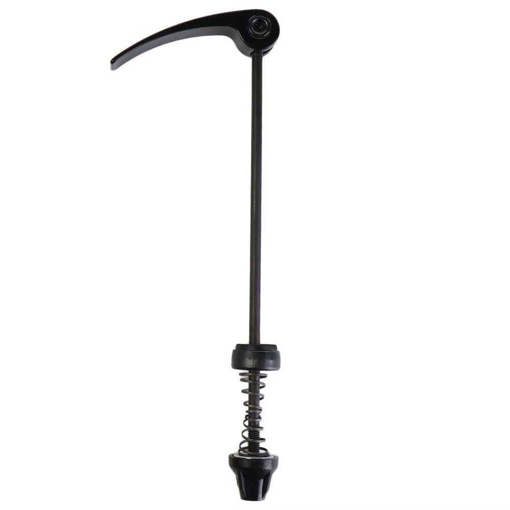 Levier de dégagement rapide en métal 17.5cm noir levier avant arrière de vélo brochettes en acier de