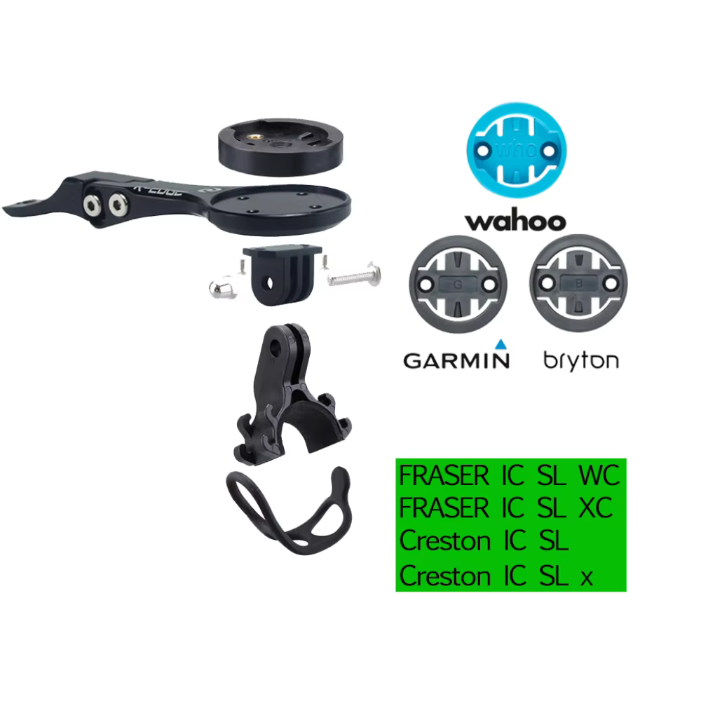 Guidon de vélo de route SYNCROS en carbone Creston IC SL X avec logo noir, passage interne des câble