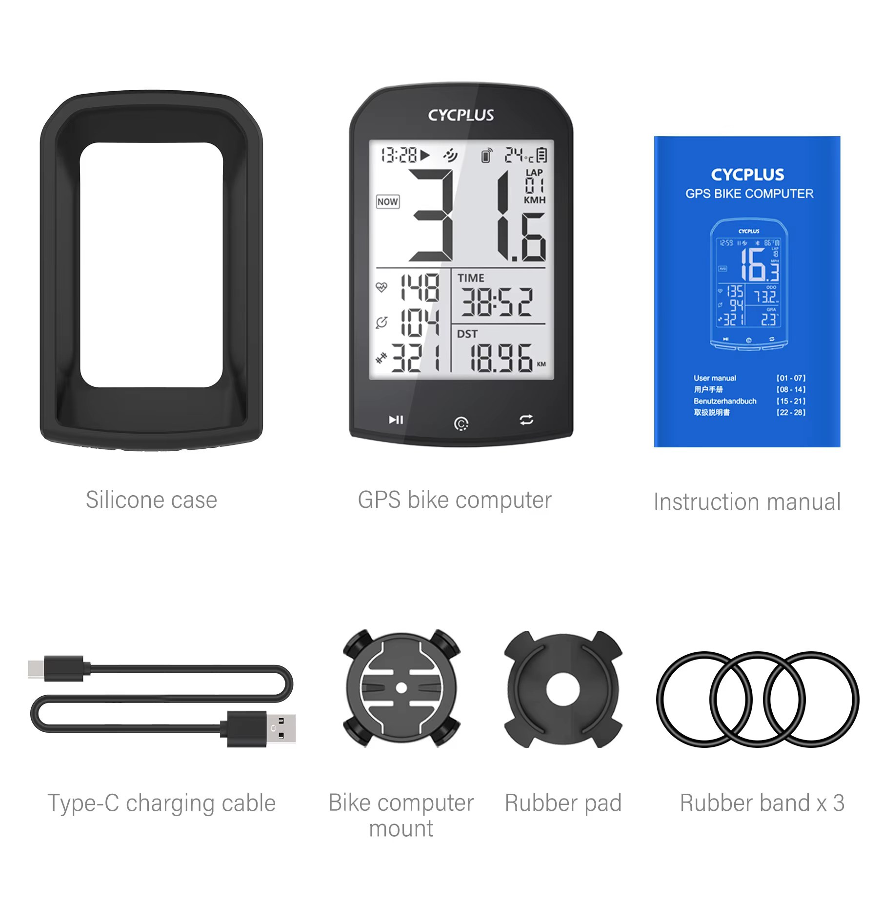 Ordinateur de vélo GPS CYCPLUS M1, accessoires de cyclisme, compteur de vitesse de vélo, BLE 5.0 ANT