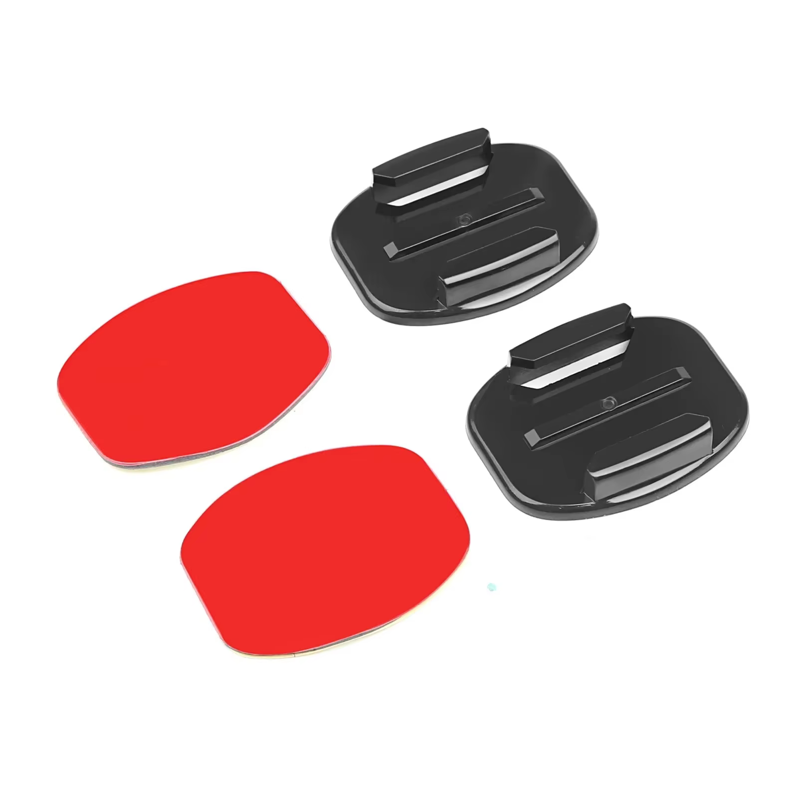 Supports adhésifs pour accessoires GoPro Hero, autocollants plats et courbés, pads adhésifs pour cas