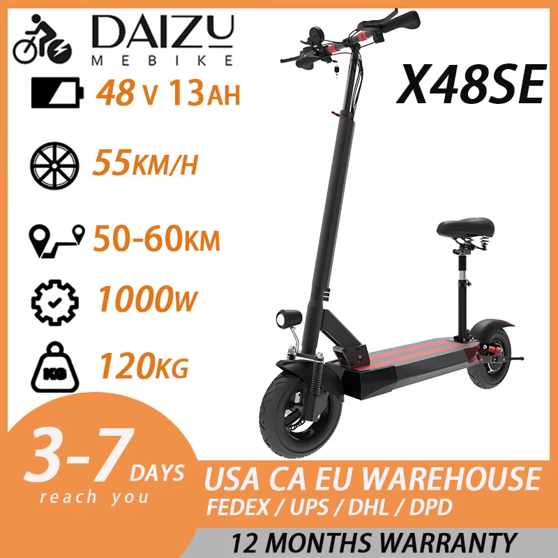 Trottinette électrique pour adultes, pneus de 13 pouces, double moteur puissant, hors route, 100 KM/
