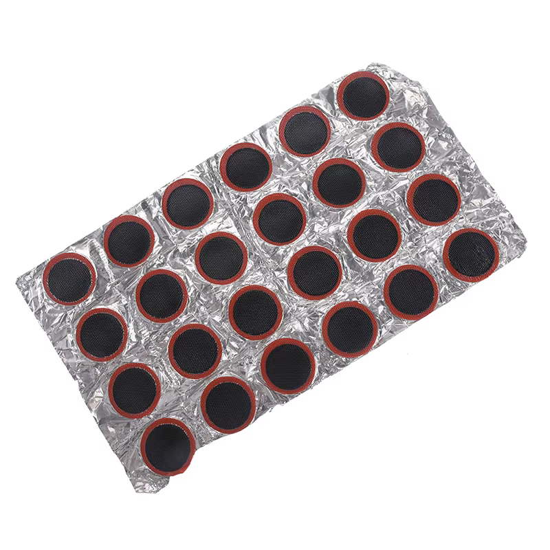 Patch de crevaison pour vélo, 24 pièces/ensemble, pour Tube de pneu en caoutchouc, Kits de réparatio