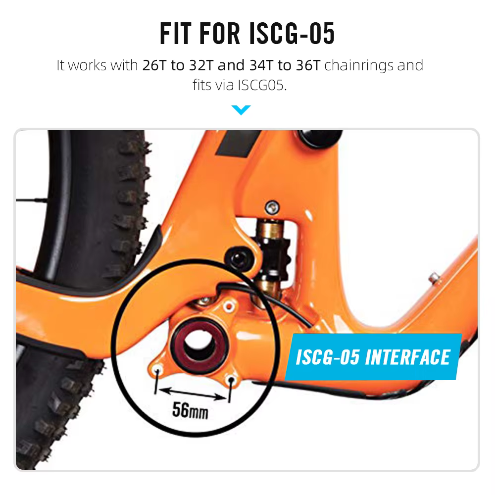 RYET – Guide de chaîne de vélo, stabilisateur de protection de barre pour vtt, 26-32T 34-36T, protec