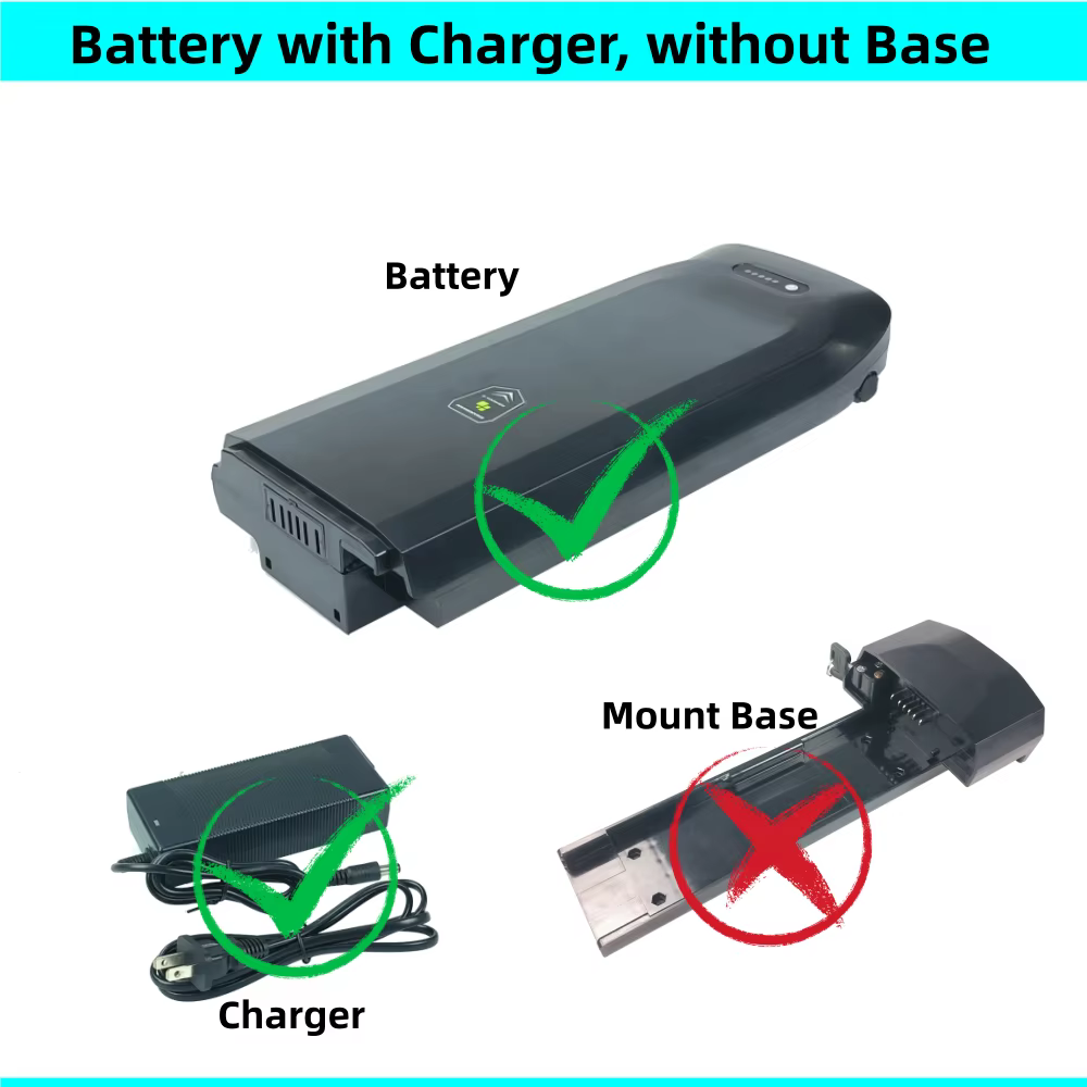 Vélo de ville support arrière vélo Ebike batterie 36V 8.8Ah 10.4Ah 12Ah 13Ah 14Ah 17.5Ah pour Toplif