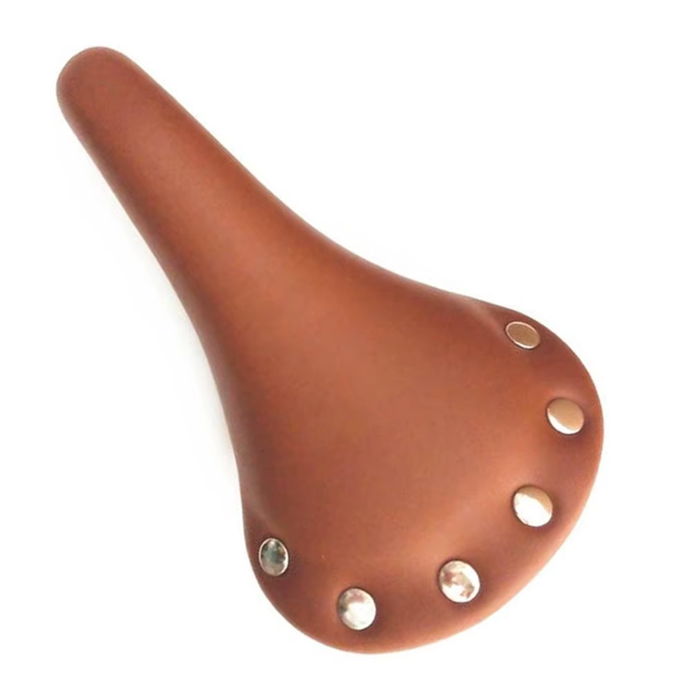 Selle de vélo monovitesse pour VTT, vélo de route, vélo à pignon fixe, avec rivets et coussin d'assi