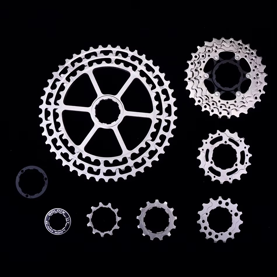 GOLDIX – Cassette vtt ultralégère CNC 10/11/12 vitesses 46-52T HG, roue libre pour Transmission SHIM