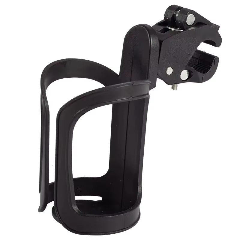 Porte-bouteille d'eau réglable pour poussette - 360 ° Cage de vélo rotative pour accessoires de po