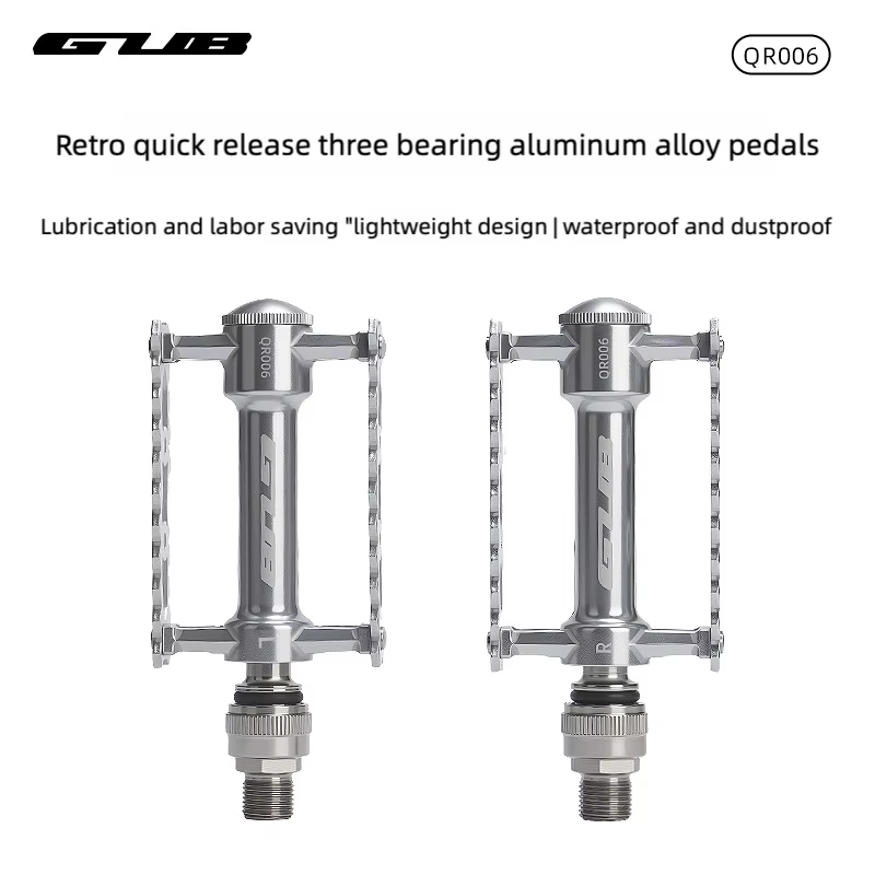 GUB QR006 rétro dégagement rapide pliant VTT en alliage d'aluminium pédale de vélo avec Triple roule