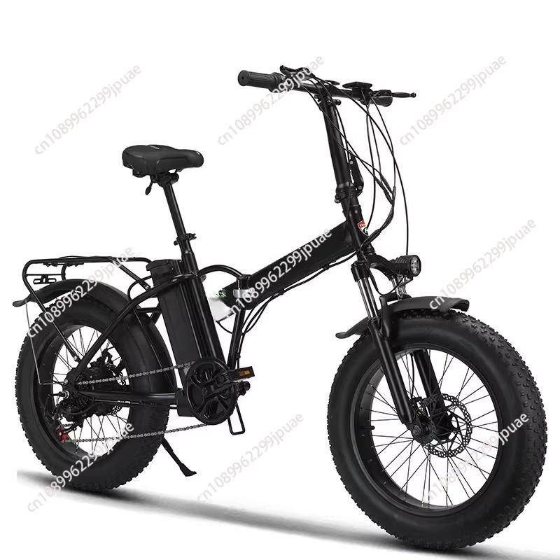 Vélo électrique pliable hybride à pneus larges de 20 pouces