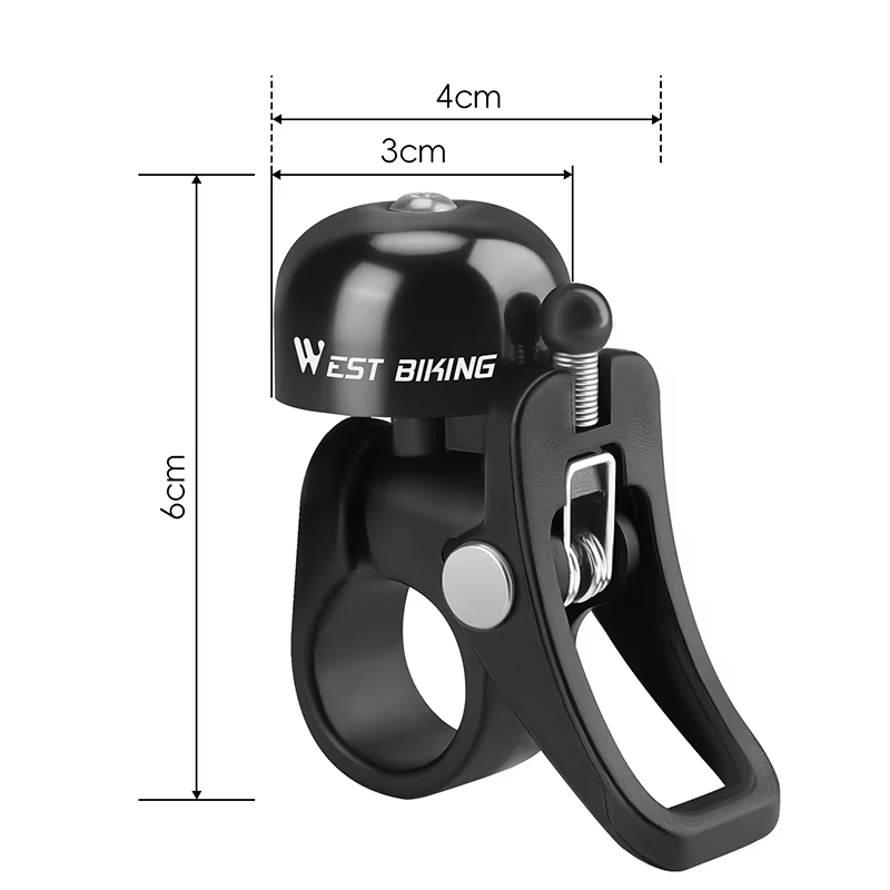 WEST BIKING – sonnette de vélo de montagne, Signal d'avertissement de sécurité, sonnette de vélo rét