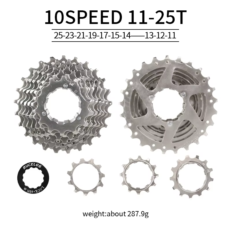 BUCKLOS Cassette de vélo 10/11/12 vitesses Cassette de VTT de route 11-25T 11-32T 11-40T 11-50T 11-5