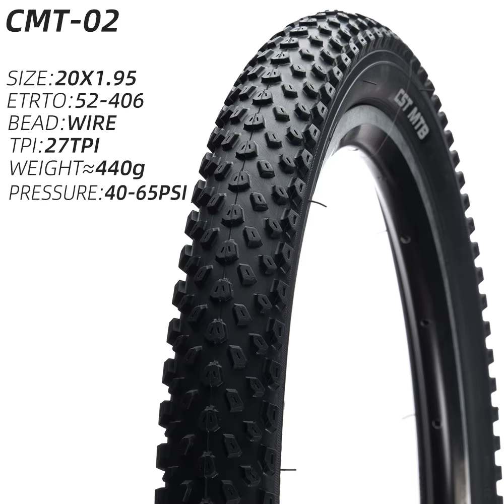Pneu de vélo de montagne CST CMT-02 pour vélo enfant, pneu VTT 20 22 24 26 pouces 20x1.95 22x1.95 24
