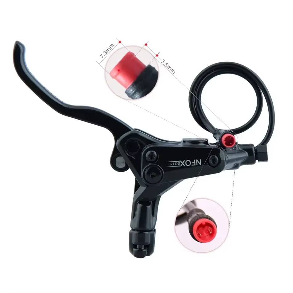 Frein hydraulique à disque à 4 pistons pour vélo électrique pliant, vélo de montagne, mise hors tens
