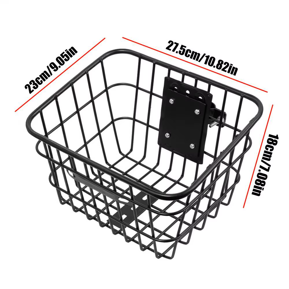 Panier de Scooter électrique détachable en fer, panier avant de vélo, rangement de Cycle, accessoire