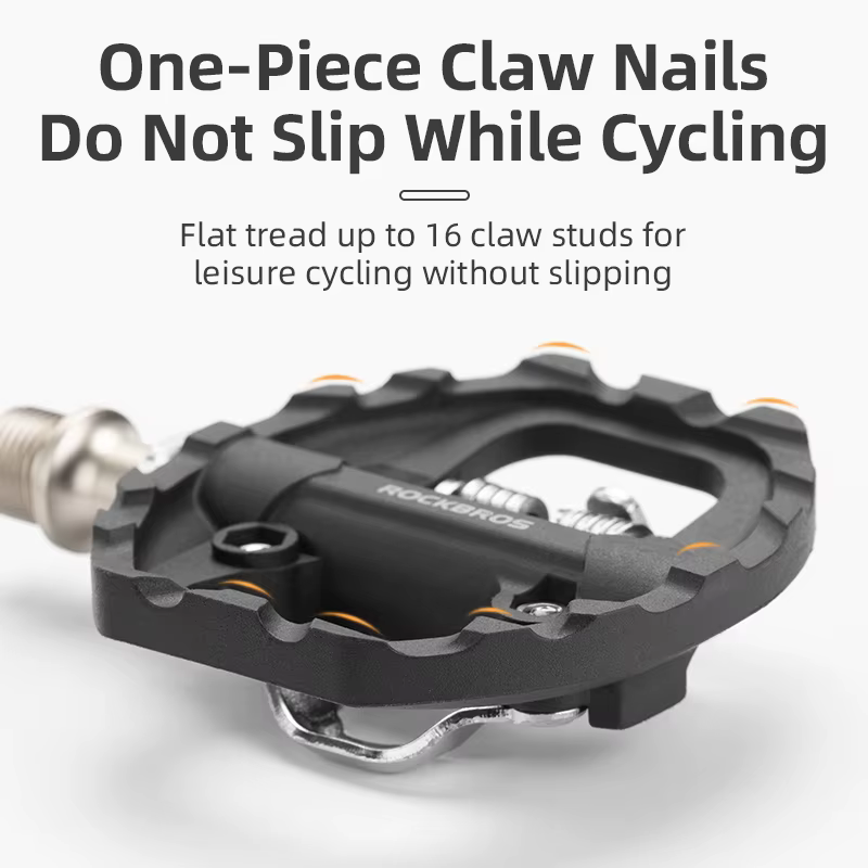 ROCKBROS pédale de verrouillage de vélo 2 en 1 serrure antidérapante pédale en Nylon pédales de vélo