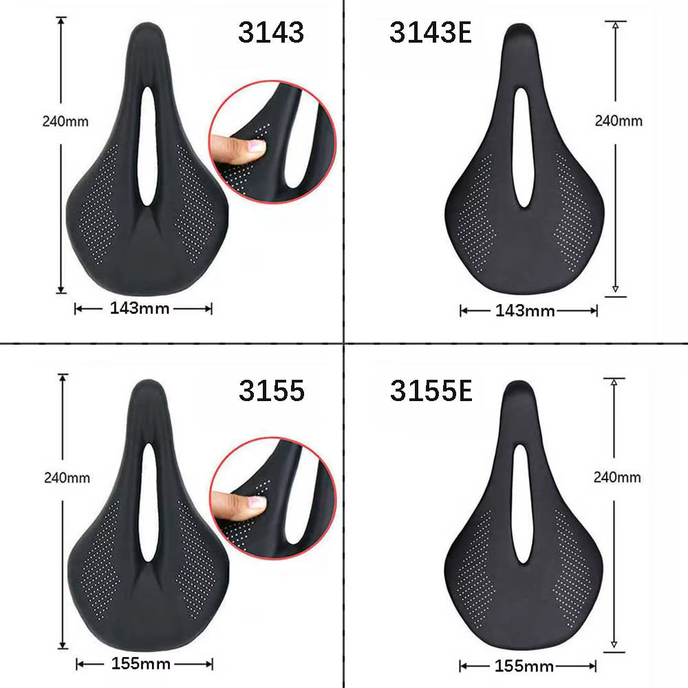 Eliteone selle de vélo carbone puissance route/vtt selle de vélo 143mm 155mm selles de vélo de Triat