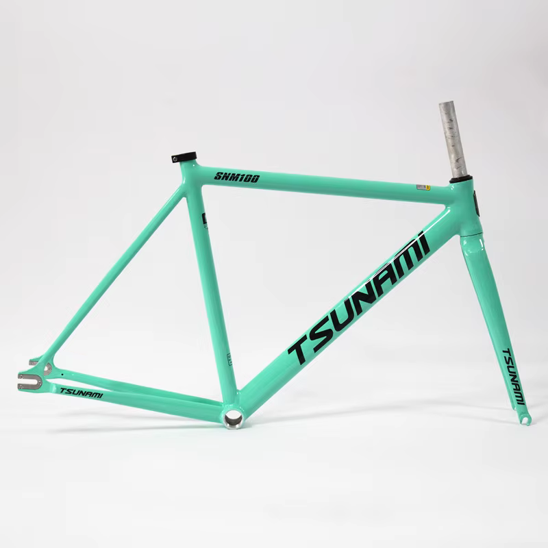 TSUNAMI SNM100 cadre 700C cadre à engrenages fixes en aluminium et piste de fourche Fixie vélo 49CM 