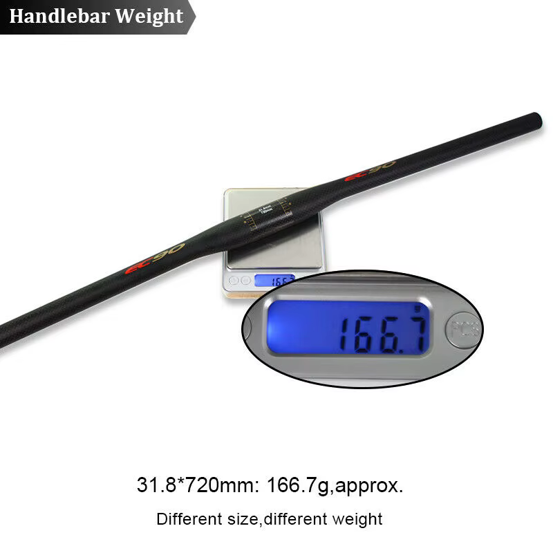 EC90-Guidon VTT ultraléger en fibre de carbone, dimensions 25.4/31.8mm, dimensions 660/680/700/720/7