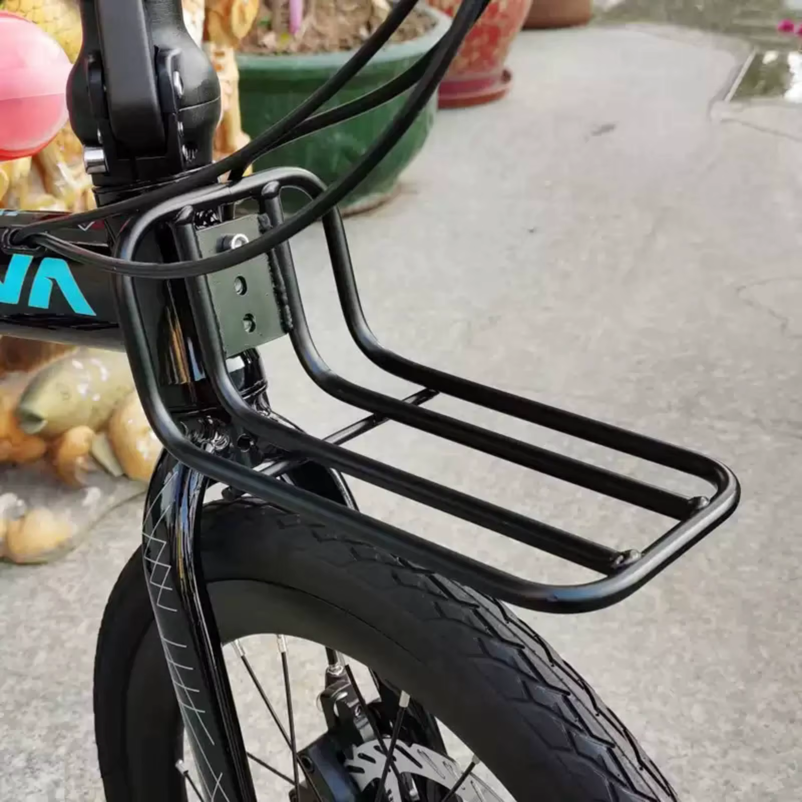 Porte-bagages avant pliable pour vélo, construction robuste, porte-bagages avant pour deux roues, gr