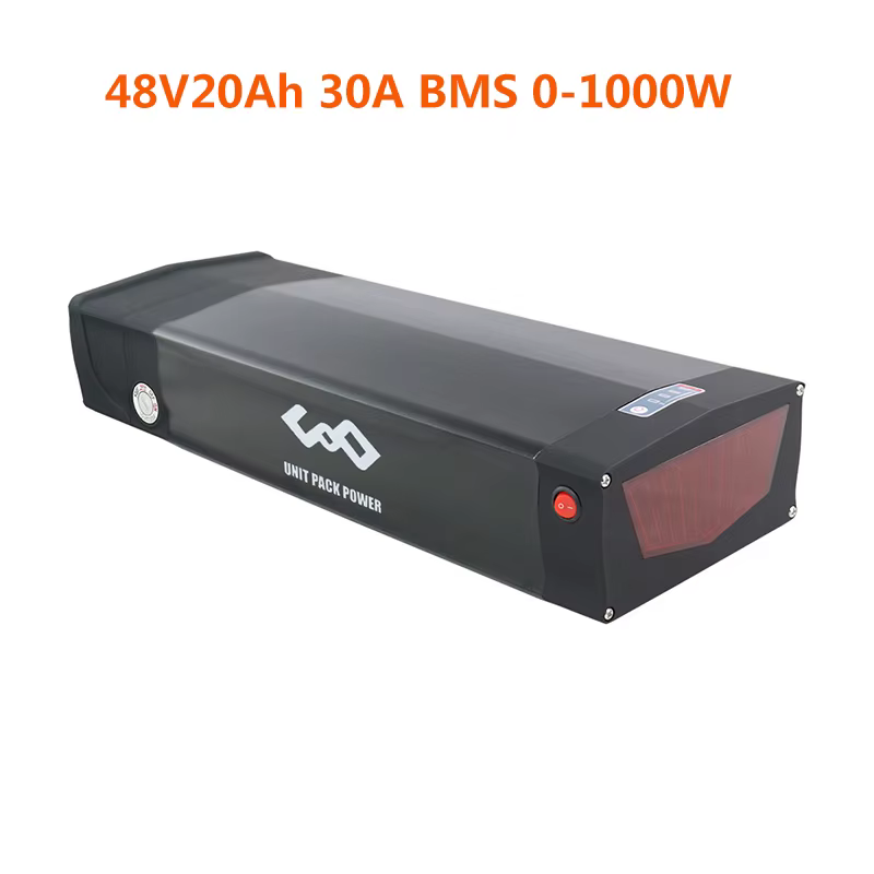 Batterie Arrière T1 pour Vélo Électrique, Article de 52V, 27Ah, 72V, 48V, 20Ah, pour 21700 W, 18650 