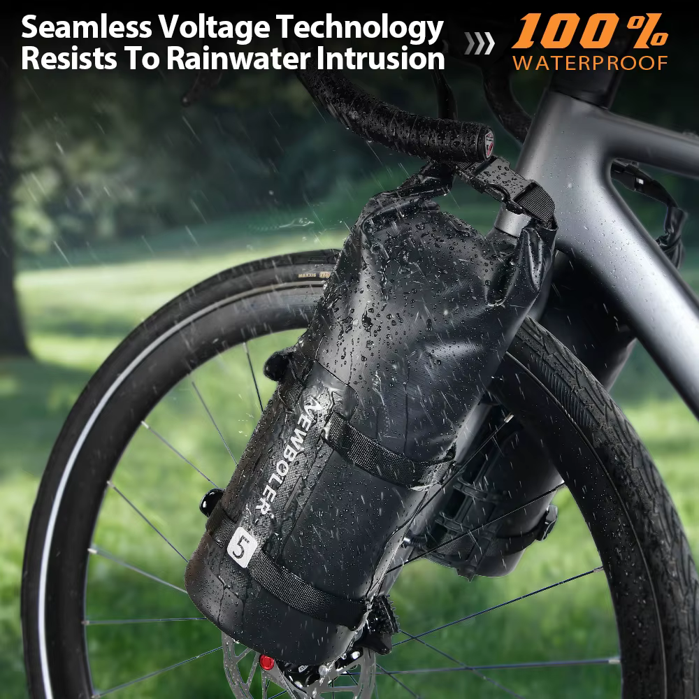 NEWBOLER Portable étanche vélo fourche sac 5L Portable vélo sac Scooter électrique sac vélo avant sa
