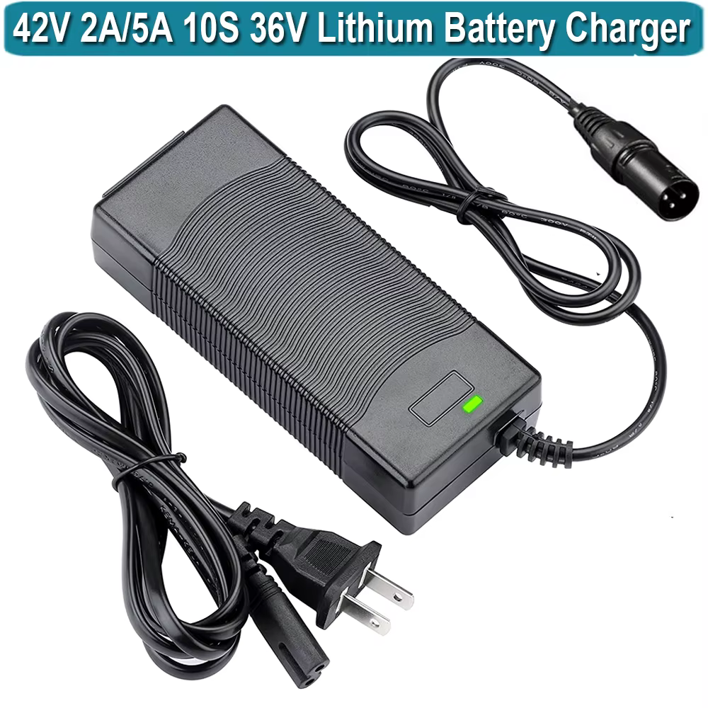 Chargeur de vélo électrique avec pipeline 42V, 3 broches XLR, pour Swagtron EB6 Fat-Tire, Heybike Ci