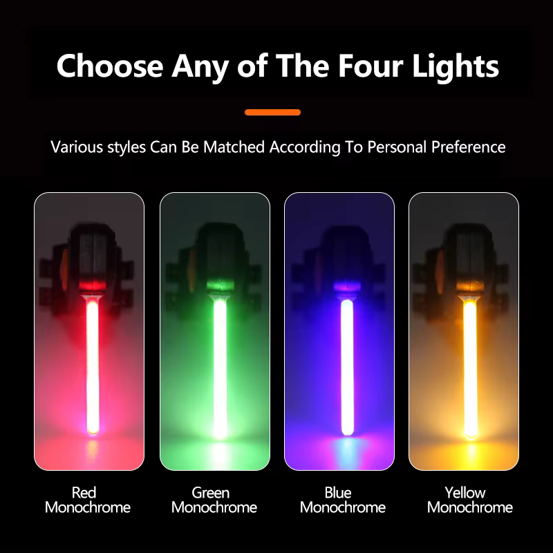 Feu Arrière Multi Modes D'éclairage USB Rechargeable Led Vélo Lumière Flash Queue Feux Arrière pour 