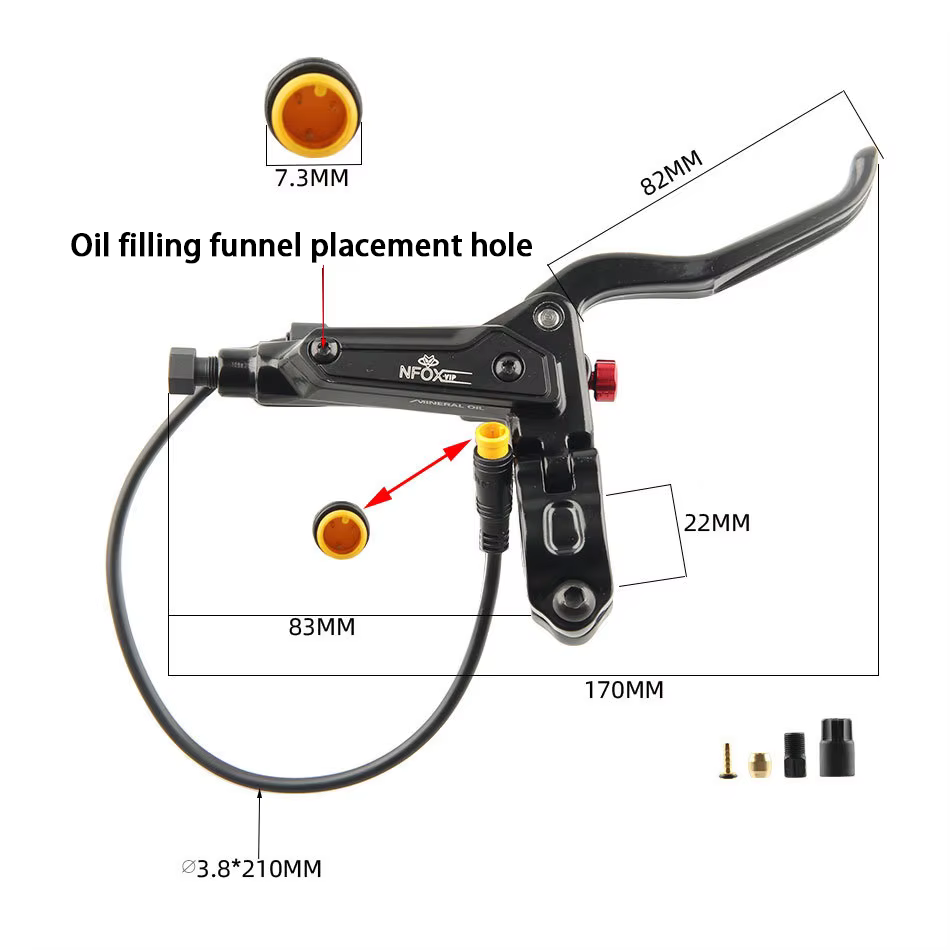 Afang – râteau tout-terrain pour vélo électrique, résistant à l'eau, 3 pièces