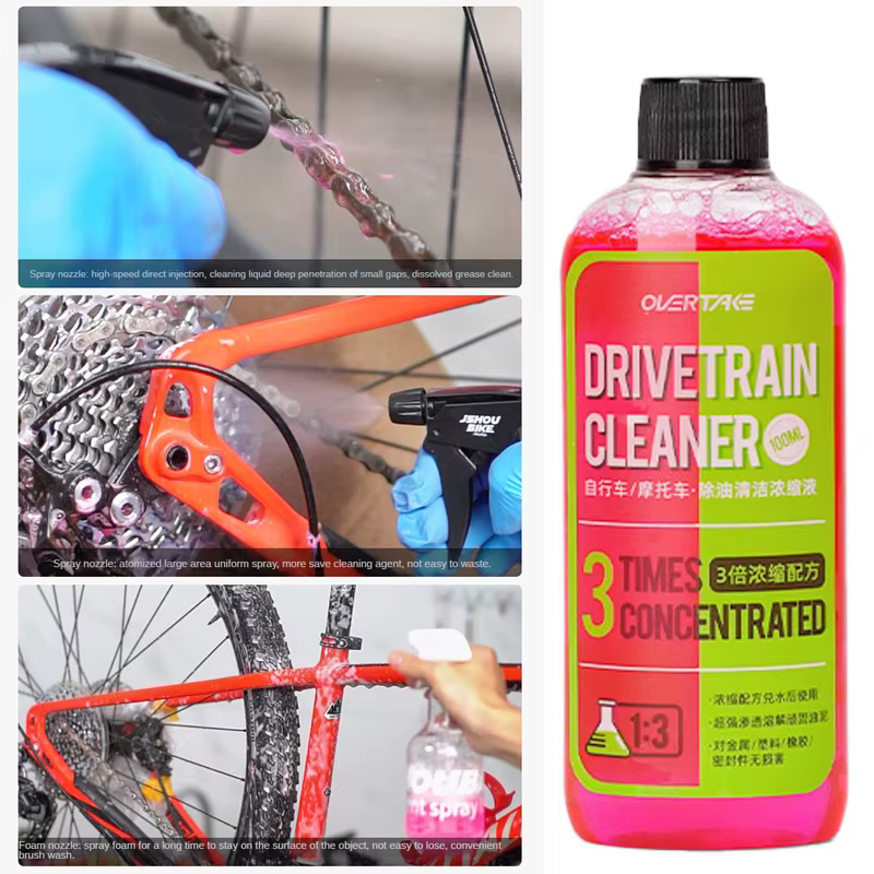 Nettoyeur de transmission de vélo 100ml, nettoyage de chaîne de vélo, liquide d'entretien, dégraissa