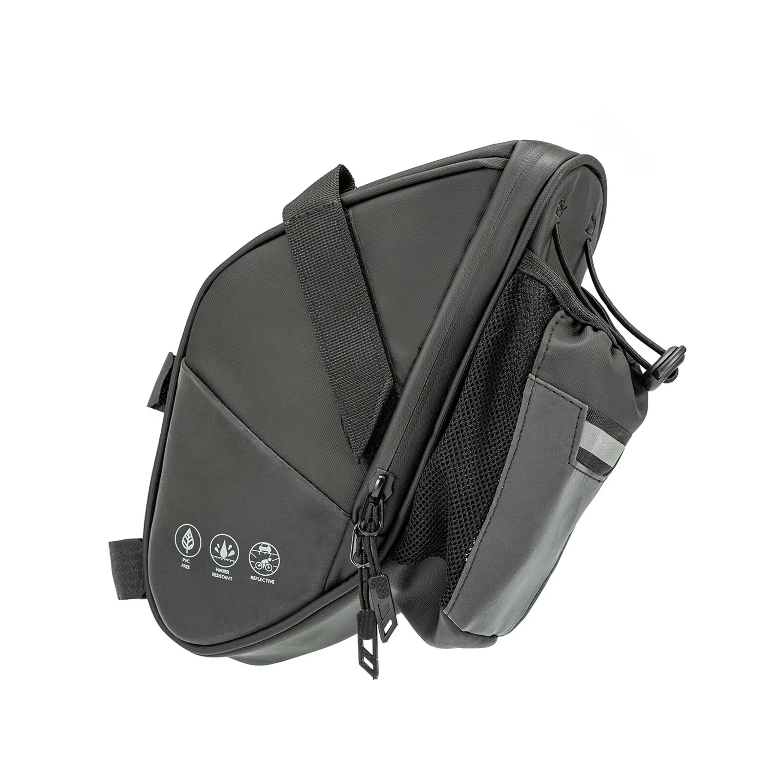 Sac de selle de vélo étanche, sac de rangement sous le siège arrière de vélo, poche pour bouteille d
