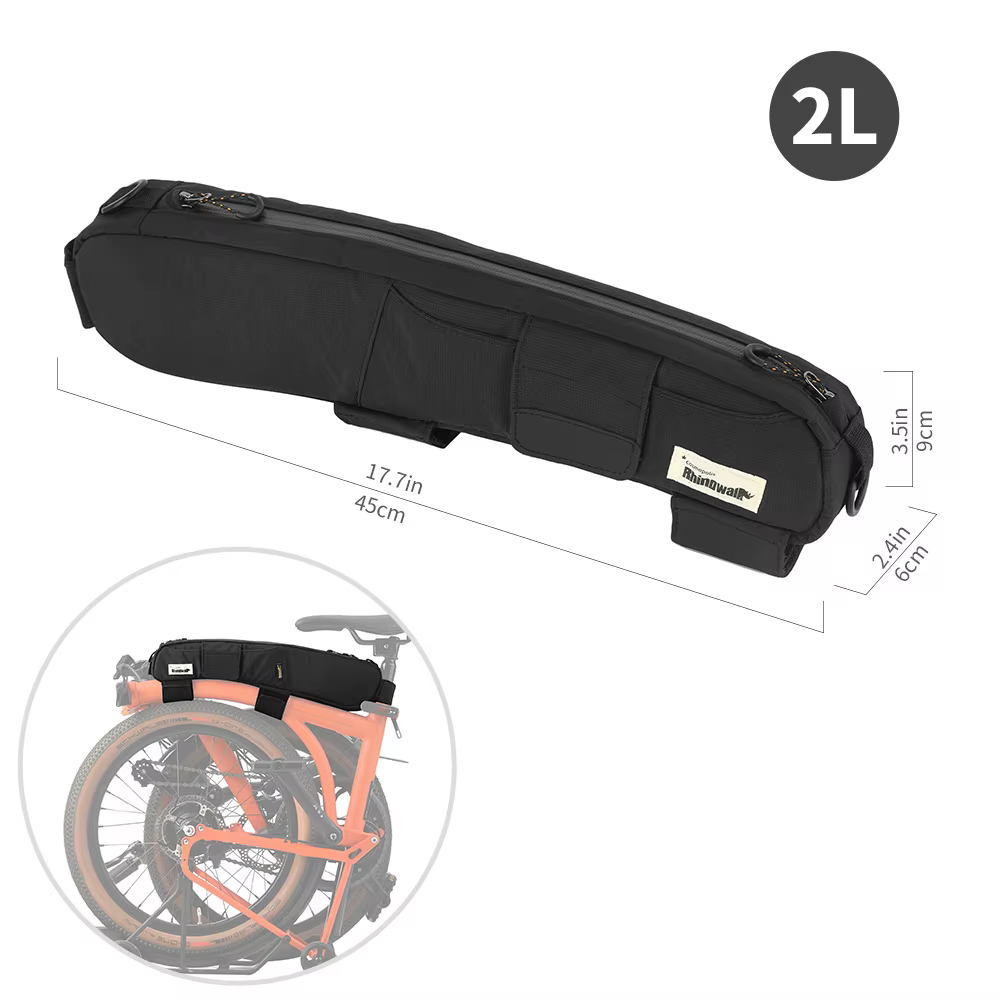 Sac de cadre de vélo Rhinowalk pour vélo pliant Brompton, sac triangulaire de cyclisme, sac de voyag