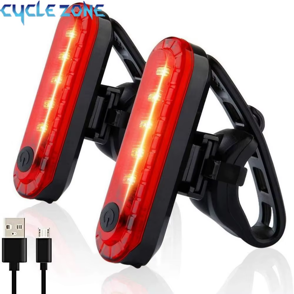 Feu arrière de vélo ultra lumineux rechargeable par USB, facile à installer pour la sécurité du cycl