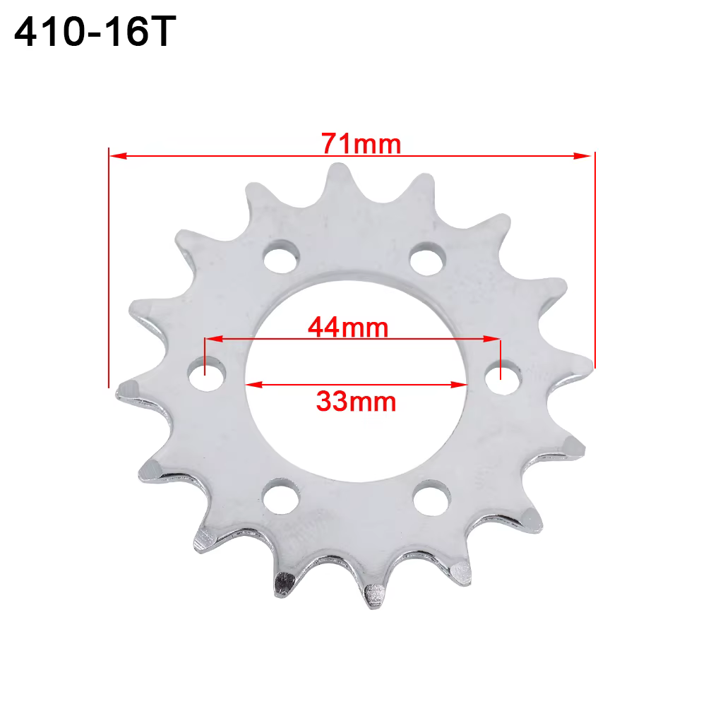Vélo # Pignon fixe à 16/18/22/25/28 dents pour disque de frein, grande roue de chaîne pour scooter é