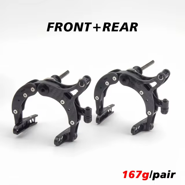 Vélo de route ultraléger frein en Fiber de carbone 142g vélo pliant C frein double Pivot étriers car