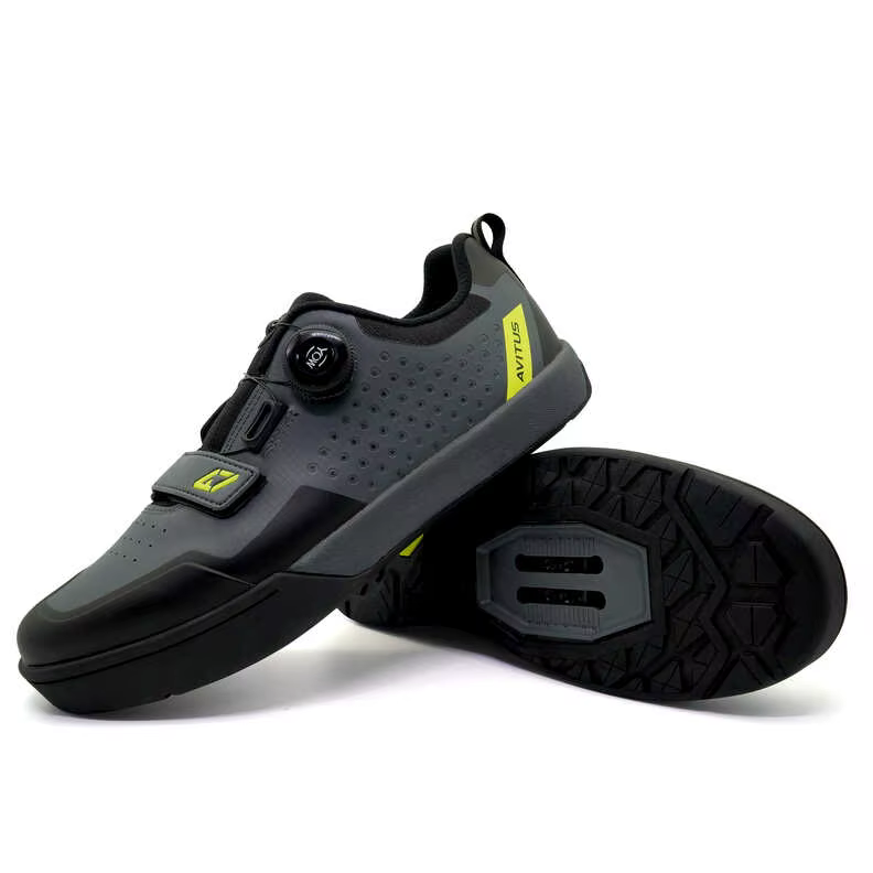 AVITUS – chaussures de vtt pour hommes, avec crampons SPD à 2 boulons, semelle en caoutchouc pour de