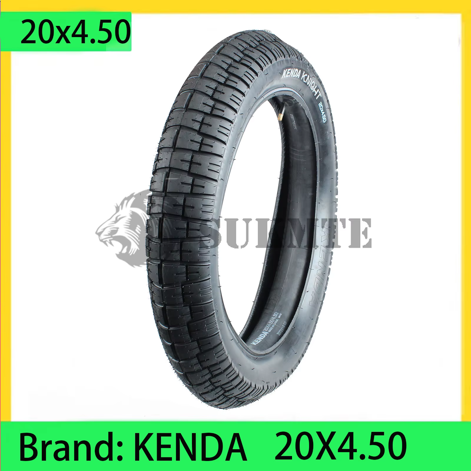 20x4.5 gros pneu de vélo e-bike pneu de champ de neige Blackwall pneu 20x4.5 pneu de vélo vélo ATV g
