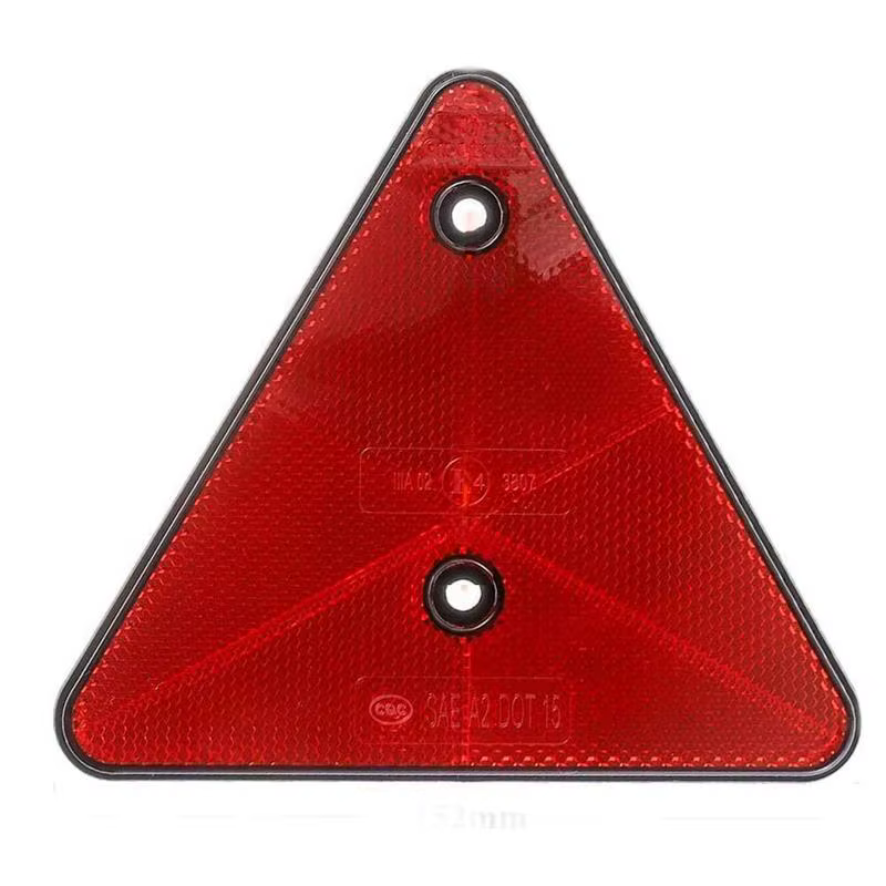 Réflecteurs triangulaires rouges réflecteurs arrière avertissement de sécurité pour remorque vélo mo